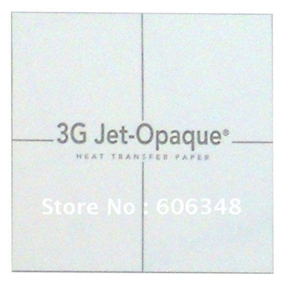 100 Sheets 8.5x11 3G Jet-Opaque Inkjet Transfer Paper for dark
